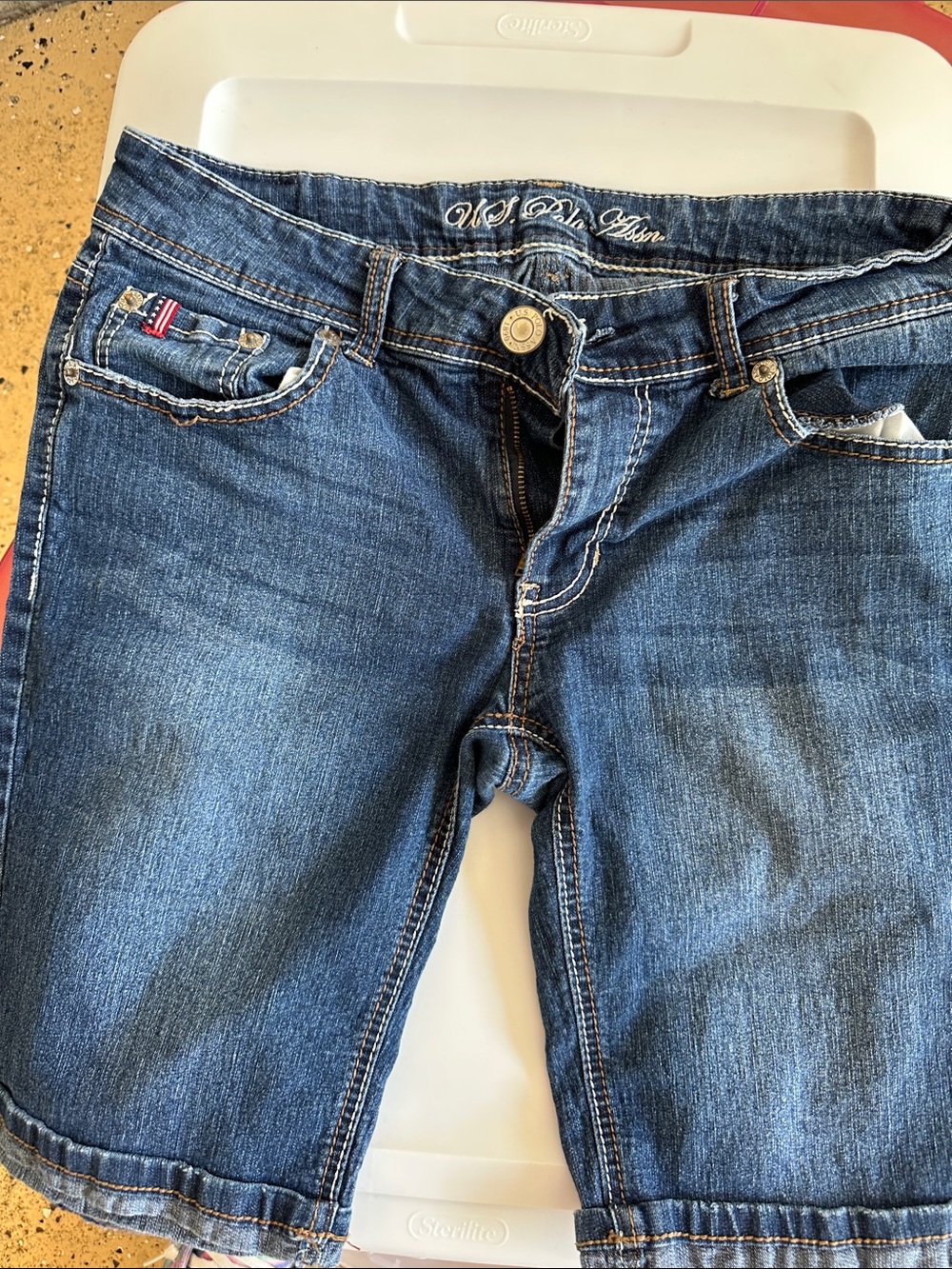 U.S. Polo Assn. Dark Blue Denim Bermudas